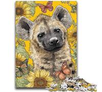 Puzzles 1000 pièces pour Adultes, Cadeaux, Tournesol, hyène, Anti-Stress, Vacances, Tue Le Temps, décoration d'intérieur, Jouets, 26x38cm