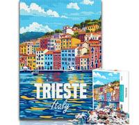 Puzzles 1000 pièces pour Adultes, Cadeaux Trieste, Italie, Jouets éducatifs, Jeux Anti-Stress, décoration d'intérieur Unique et Cadeaux (38x26cm)