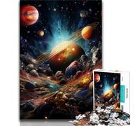 Puzzles 1000 pièces pour Adultes, Cadeaux, Univers coloré, Difficile, avec des pièces entièrement emboîtables de Formes aléatoires (38x26cm)
