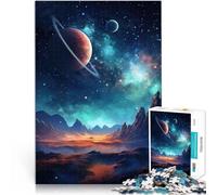 Puzzles 1000 pièces pour Adultes, Cadeaux “ Œuvre d'art Cosmos” Fait de Bois，pour Les 14 Ans et Plus Jeu Impossible Car C'est Un pour Toute la Famille。Taille：50x75cm/19.6x29.5pouce