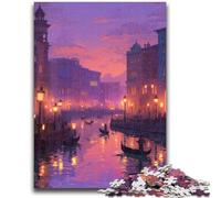 Puzzles 1000 pièces pour Adultes, Cadeaux Venise, Anti-Stress, séjour, Tuer Le Temps, liste de souhaits avec Le Père Noël 50x75cm