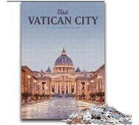 Puzzles 1000 pièces pour Adultes, Cadeaux, Visite de la Cité du Vatican, Jeu Stimulant, Jouets, offrez-Les à Toute la Famille à partir de 14 Ans (38x52cm), 1000 pièces