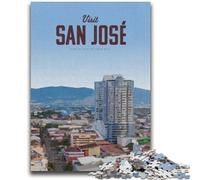 Puzzles 1000 pièces pour Adultes, Cadeaux, Visite de San José, Puzzles pour Adolescents, Jouets de Divertissement Familial avec Affiche et fiche de Questions-réponses Assorties (50x75cm)