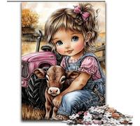 Puzzles 1000 pièces pour Adultes, Cadeaux Yak et Petite Fille, Jeu Familial Anti-Stress, défi Difficile, Une œuvre d'art pour Les 14 Ans et Plus (Taille 50x75cm)