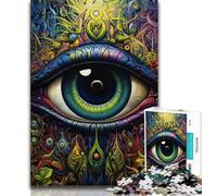 Puzzles 1000 pièces pour Adultes, Cadeaux, Yeux psychédéliques, Jouets éducatifs, Jeux familiaux, Anniversaires et Cadeaux Uniques, 38x26cm