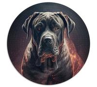Puzzles 1000 pièces pour Adultes Cane Corso Fire Puzzles pour Adultes Cadeau de Noël Adolescent Réduction du Stress Cadeau Unique Cool pour la Famille (67,5x67,5cm)