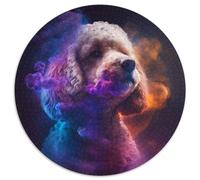 Puzzles 1000 pièces pour Adultes Caniche Nébuleuse Puzzles 1000 pièces pour Adultes Décoration Artistique à Faire soi-même, Cadeau d'anniversaire idéal (Taille 67,5 x 67,5 cm)