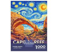 Puzzles 1000 Pièces pour Adultes Capitol Reef National Park Starry Night Adolescents Puzzles Jeu Familial Défi Difficile Cadeaux Anti-Stress 70x50cm/1000pcs