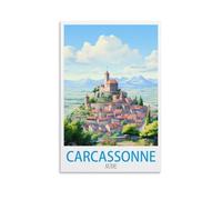 Puzzles 1000 pièces pour Adultes, Carcassonne AUDE Posters 1000 pièces Jeux éducatifs Classiques Puzzle décoratif Magnifique 70x50cm