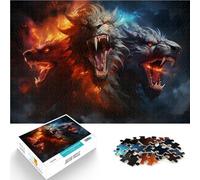 Puzzles 1000 pièces pour Adultes Cauchemar des Dragons Fait de Papier，pour Les 14 Ans et Plus Vacances à la Maison : Tuer Le Temps Jeux Jouets Cadeaux。Taille：26x38cm/10.24x14.96pouce