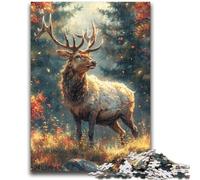 Puzzles 1000 pièces pour Adultes Cerf de la Jungle Un défi à réaliser, mais Amusant et Humoristique, des Cadeaux d'anniversaire et des Cadeaux Uniques 26x38cm