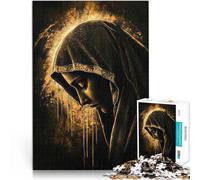 Puzzles 1000 pièces pour Adultes Chagrin d'or Fabriqué en Carton pour Les 14 Ans et Plus Jeu éducatif pour Les familles Cadeau éducatif d'apprentissage。Taille:38x52cm/14.96x20.47pouce
