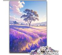 Puzzles 1000 pièces pour Adultes Champs remplis de Tulipes en Bois, ce Qui en Fait Un Excellent Cadeau pour s'amuser en Famille 50x75cm pour Un Jeu interactif en Famille