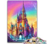 Puzzles 1000 pièces pour Adultes, Château Arc-en-Ciel, pour Jeu éducatif, défi, Cadeau d'anniversaire, décoration Murale (75x50cm)