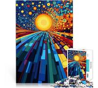 Puzzles 1000 pièces pour Adultes Chemin Original vers l'espace Défi Difficile pour soulager Le Stress Décoration Parfaite 38x26cm