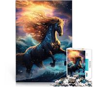 Puzzles 1000 pièces pour Adultes Cheval Magique de l'océan Fabriqué en Carton pour Les 14 Ans et Plus pour Une soirée de Jeux et de Divertissement en Famille Collection d'artistes, Beaux-Arts。
