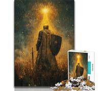 Puzzles 1000 pièces pour Adultes Chevalier majestueux médiéval, Aide Le Cerveau à exercer, Jouets addictifs pour cultiver la Patience, Collection d'artistes, Beaux-Arts (38x26cm)