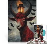 Puzzles 1000 pièces pour Adultes Chèvre du Diable Jeu Familial Anti-Stress Défi Difficile Renforcer l'amour Entre Les Couples 50x70cm