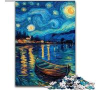 Puzzles 1000 pièces pour Adultes, Ciel étoilé, Bateau, Jeux éducatifs, décoration d'intérieur, idéal comme Cadeau pour Toute la Famille (Taille 50x75cm)