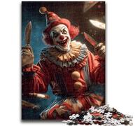 Puzzles 1000 pièces pour Adultes Clown Cirque, à partir de 14 Ans Décoration d'intérieur Offrez-Vous des Cadeaux pour Toute la Famille 26x38cm