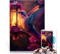 Puzzles 1000 pièces pour Adultes Colibri avec lumière Jouets de Divertissement Familial Car C'est Un pour Toute la Famille 38x26cm
