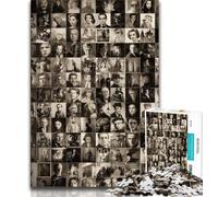 Puzzles 1000 pièces pour Adultes, Collage d'acteurs du Monde Entier, Jeu éducatif Familial, décoration Murale, Cadeaux d'anniversaire et de Noël Uniques, 38x26cm