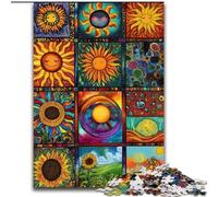 Puzzles 1000 pièces pour Adultes Collage du Soleil, Aide Le Cerveau à exercer des Jouets addictifs pour cultiver la Patience Décoration Parfaite (Taille 50x75cm)