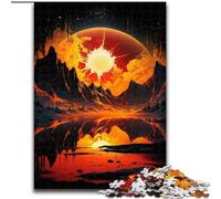 Puzzles 1000 pièces pour Adultes Color Planet en Bois, Jeu Familial interactif, Convient aux 14 Ans et Plus 50x75cm Un pour Noël ou Un Anniversaire