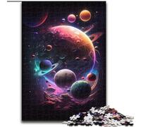 Puzzles 1000 pièces pour Adultes Color Planet en Carton, activités Amusantes à la Maison, Cadeaux d'anniversaire, Cadeaux de Voyage, 1000 pièces(26x38cm)