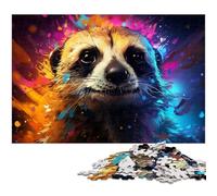 Puzzles 1000 pièces pour Adultes colorés Magnifiques Ciel étoilé Animaux décoration Murale Cadeaux d'anniversaire Art Mural 1000 pièces (38 x 26 cm)