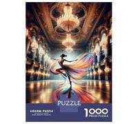 Puzzles 1000 Pièces pour Adultes Colorful Ballerina Dance Puzzle Adulte, Jouet, Décoration Murale, Décoration Intérieure, Idéal comme Cadeau pour Toute La Famille 70x50cm/1000pcs