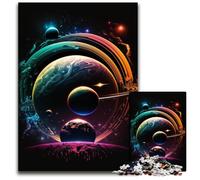 Puzzles 1000 pièces pour Adultes Corgi Astronaute Puzzles stimulants pour Adolescents, Jeu interactif Amusant en Famille 50x75cm/19,68x29,52 Pouces