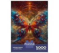 Puzzles 1000 Pièces pour Adultes Cosmic Butterfly Decorative Painting Puzzles pour Adultes, Jouet, Décoration Murale, Amusant Et Humoristique, Idéal pour Stimuler Le Cerveau 38x26cm/1000pcs