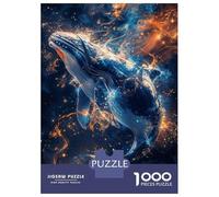 Puzzles 1000 Pièces pour Adultes Cosmic Celestial Whale Adolescents Puzzles Jeux De Détente Cadeaux pour Femmes Cadeaux pour Amis Et Famille 52x38cm/1000pcs