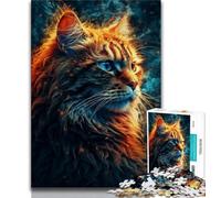 Puzzles 1000 pièces pour Adultes Cosmic Dream Cat, Puzzles pour Adultes, Staycation Kill Time avec pièces entièrement emboîtables de Formes aléatoires (Taille 75x50cm)