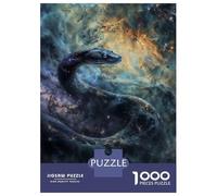 Puzzles 1000 Pièces pour Adultes Cosmic Nebula Serpent Puzzle pour Adultes Jeux De Détente Analyse Et Logique Cadeaux De Noël Et d'anniversaire 38x26cm/1000pcs