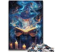Puzzles 1000 pièces pour Adultes Cosmic Wizard, Difficiles et stimulants, avec Affiche et fiche de Questions-réponses pour Les 14 Ans, 26x38cm