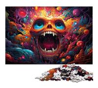 Puzzles 1000 pièces pour Adultes Couleurs fantastiques démons Cadeaux d'anniversaire pour Adolescents de 14 Ans et Plus 1000 pièces (38 x 26 cm)