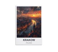 Puzzles 1000 pièces pour Adultes, Cracovie, Pologne. Puzzles Amusants pour Toute la Famille. Puzzles 1000 pièces pour Adultes, 52 x 38 cm.