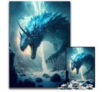 Puzzles 1000 pièces pour Adultes créatures Magiques Bleues pour Adolescents et familles décoration DIY Parfaite défi cérébral 1000 pièces (75 x 50 cm)