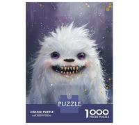 Puzzles 1000 Pièces pour Adultes Cute Yeti Monster Adolescents Puzzles Jeux De Détente Cadeaux pour Femmes Cadeaux pour Amis Et Famille 70x50cm/1000pcs