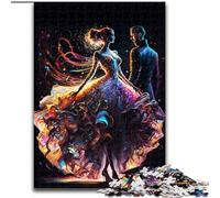 Puzzles 1000 pièces pour Adultes Danse avec toi en Bois, Jeu Familial interactif, Convient aux 14 Ans et Plus 50x75cm Un pour Noël ou Un Anniversaire