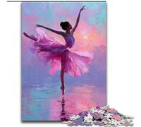 Puzzles 1000 pièces pour Adultes Danseuse de Ballet Puzzles impossibles pour Adultes 26x38cm Jeu de réflexion, Jeu Familial interactif, adapté aux 14 Ans et Plus