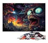 Puzzles 1000 pièces pour Adultes décoration Murale Monstres fantastiques pour Les Adolescents de 14 Ans et Plus 1000 pièces (75 x 50 cm)
