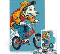 Puzzles 1000 pièces pour Adultes Décoration Murale pour Amoureux des Chiens Jeu Pratique Car C'est Un pour Toute la Famille 38x26cm