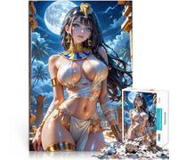 Puzzles 1000 pièces pour Adultes Déesse égyptienne de l'anime Défi Difficile pour soulager Le Stress Décoration Parfaite 75x50cm