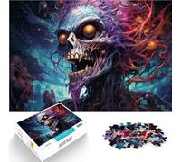 Puzzles 1000 pièces pour Adultes, démons de l'enfer maléfique, Cadeaux Amusants à la Maison, Cadeaux d'anniversaire, Cadeaux de Voyage, 19,7 po x 29,5 po