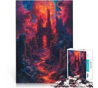 Puzzles 1000 pièces pour Adultes Démons Enfer Puzzle Jeu Pratique 26x38cm Collection d'artistes Beaux-Arts Convient aux Adolescents de 14 Ans et Plus