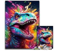 Puzzles 1000 pièces pour Adultes Dinosaures Anciens Puzzles Difficiles pour Adultes Cadeau de Vacances idéal, création à Faire soi-même 26x38cm/10,23x14,96 Pouces