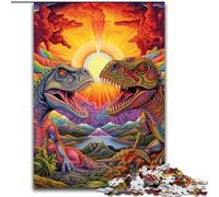 Puzzles 1000 pièces pour Adultes Dinosaures Anciens Puzzles Difficiles pour Adultes Taille 26x38cm pour Les Vacances, Les Anniversaires et Les soirées de Jeux en Famille